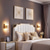abordables Appliques en cristal-Appliques murales de style nordique moderne en cristal appliques murales salon chambre applique murale en cristal 220-240v