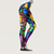 voordelige Yoga leggings en panty&#039;s-Dames Sport Leggings Afdrukken Enkellengte Broek Sportschool Yoga Rekbaar Afdrukken Bloem Comfort Sport Hoge taille Klaver Wit Zwart Paars Regenboog S M L XL XXL