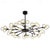 baratos Estilo Sputnik-113 cm led lustre nórdico ouro preto globle design de metal pintado acabamentos modernos 110-120v 220-240v