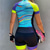 billiga Klädset för kvinnor-Dam Kortärmad Cykeltröja med shorts Triathlondräkt Sommar Elastan Polyester Grön Vit Svart Lappverk Rolig Cykel Träningsdräkter Andningsfunktion Snabb tork Bakficka Svettavvisande sporter Lappverk