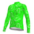 baratos Camisas Para Ciclismo-21Grams® Homens Manga Longa Camisa para Ciclismo Jaqueta para Ciclismo Gráfico Moto Jaqueta Ciclismo de Montanha Ciclismo de Estrada Verde Amarelo Azul Céu Manter Quente Esportes Roupa / Com Stretch