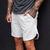 cheap Running Shorts-Men&#039;s Running Shorts Bermuda Shorts Athleisure Bottoms Split Drawstring Cotton Fitness Gym Workout Performance Running Training Breathable Quick Dry Soft Normal Sport Dark Grey White Black Grey