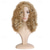 cheap Black &amp; African Wigs-Blonde Wigs for Women Synthetic Wig with Bangs Medium Length Afro Natural Wigs Mix color Wigs