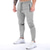 Недорогие Штаны-мужские спортивные штаны для бега спортивные тренировки тренировочные спортивные узкие зауженные хлопковые спортивные штаны с карманами на молнии темно-серый