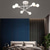 billiga Takfasta och semitakfasta taklampor-6 huvuden 55 cm led taklampa nordisk stil ljuskrona sputnik design metall konstnärlig stil industriell målade ytor kök sovrum barnrumslampor 110-120v 220-240v