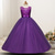 cheap Flower Girl&#039;s Dresses-Kids Girls&#039; Flower Girl Dress Dress Sleeveless Wedding Party Lace Mesh Cute Polyester Maxi Flower Girl&#039;s Dress Colorful purple Color powder White