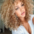 cheap Black &amp; African Wigs-Blonde Wigs for Women Synthetic Wig with Bangs Medium Length Afro Natural Wigs Mix color Wigs