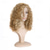 cheap Black &amp; African Wigs-Blonde Wigs for Women Synthetic Wig with Bangs Medium Length Afro Natural Wigs Mix color Wigs