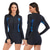 abordables Lycra de surf-Femme Anti UV Maillot de bain Protection solaire UV UPF50+ Respirable Manches Longues Spandex Le Maillot de corps Maillot de bain Zip sur le devant Boyleg Natation Surf Plage Sports nautiques