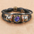 levne Men&#039;s Trendy Jewelry-12 náramek souhvězdí zvěrokruhu, kožená ručně tkaná galaxie astrologie světelný nastavitelný řemínek se sponou - retro móda (dárek pro nejlepšího přítele)