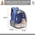 abordables Essentiels de voyage pour chiens-sac à dos de voyage respirant pour animaux de compagnie sac de transport de capsule spatiale sac à dos de randonnée à bulles pour chat&amp;amp; chien (bleu clair)
