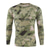 cheap Hiking Tops-Men&#039;s T shirt Hiking Tee shirt Tactical Military Shirt Long Sleeve Crew Neck Tee Tshirt Top Outdoor Breathable Quick Dry Lightweight Stretchy Summer Polyester Camo Black Yellow Light Green Hunting