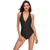 cheap One-piece swimsuits-Women&#039;s Swimwear One Piece Monokini Romper Swimsuit Tummy Control Racerback Open Back Print Solid Color Blue Black Army Green Red Padded Strap Bathing Suits New Sexy Classic / Sweet / Padded Bras