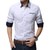 cheap Dress Shirts-Men&#039;s Shirt Solid Colored Collar Button Down Collar White Pink Navy Blue Royal Blue Khaki Work Daily Long Sleeve Clothing Apparel Business Basic