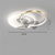 economico Ventilatore da soffitto con luci-Ventilatore led da soffitto 60 cm luce cerchio design nero oro metallo stile moderno finiture verniciate led moderno 220-240v