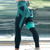 economico Leggings e collant da yoga-Per donna Sports Gym Leggings Pantaloni da yoga Vita alta Bianco Azzurro cielo Blu Inverno Calze / Collant / Cosciali Ghette Strisce Fasciante in vita Sollevamento dei glutei Abbigliamento / Sportivo