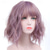 cheap Costume Wigs-Pink Wigs for Women Synthetic Wig Deep Wave Neat Bang Wig Pink Short A1 A2 A3 A4 A5 Synthetic Hair Women‘s Cosplay Party Fashion Pink Purple Carnival Wig