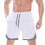זול מכנסי ריצה-בגדי ריקוד גברים שורט לריצה מכנסי ספורט קיץ מכנסיים קצרים מכנסי זיעה תחתיות כותנה תלתן לבן שחור / סטרצ&#039;י (נמתח) / אתלטי / בגדי ספורט ומנוחה / מידות גדולות