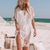 abordables Vestidos de playa-Mujer Bañadores Tapadera Normal Traje de baño Traje de baño modesto Color sólido Blanco Negro Trajes de baño