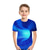 voordelige T-shirts en shirts voor jongens-Kinderen Jongens Pasen T-shirt Korte mouw Klaver blauw Wit 3D-afdrukken Regenboog 3D Print Geometrisch Digitaal Ronde hals Actief Streetwear Sport 2-12 jaar / Zomer