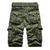 cheap Cargo Shorts-Men&#039;s Hiking Cargo Shorts Hiking Shorts Military Camo Outdoor 10&quot; Comfort Scratch-resistant Multi-Pockets Breathable Shorts Bottoms Knee Length Multi Pocket Green Yellow Cotton Work Camping / Hiking