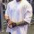 billige Løbetrøjer-træningsskjorte til mænd løbeskjorte top atletisk afslappet bomuld åndbar hurtigtørrende fugttransporterende træningscenter træning løb jogging træning bodybuilding sportstøj hvid sort grå