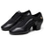 cheap Latin Shoes-Women's Black Patent Leather Latin Dance Shoes – Breathable Mesh Lace-Up Ballroom Performance Shoes with Suede Sole for Salsa and Tango