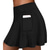 billige Løpeshorts-Dame Løpeskjørt Tennisskjørt Sidelommer 2 i 1 Shorts Atletisk treningsklær Spandex Pustende Fukttransport Myk Trening Treningsøkt Løp Sports Sportsklær Ensfarget Svart Blå Lilla