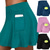 tanie Skorts-damskie spódniczki do tenisa spodenki wewnętrzne do jogi elastyczne sportowe kieszenie do golfa spódnice niebieskie