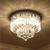 cheap Chandeliers-45cm Crystal Chandelier DIY Modernity Luxury Globe K9 Crystal Pendant Lighting Hotel Bedroom Dining Room Store Restaurant LED Pendant Lamp Indoor Crystal Chandeliers Lighting