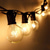 cheap Plug String Lights-Elegant Wedding Reception Party Outdoor String Lights 7.62M 25ft G40 Bulbs Outdoor Wedding Decoration Backyard Bistro Patio Balcony Home Decoration 7W Globe Light String 220-240V