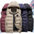 cheap Hiking Tops-Men&#039;s Fishing Vest Hiking Vest Quilted Puffer Vest Sleeveless Down Jacket Coat Top Outdoor Thermal Warm Windproof Breathable Quick Dry Winter Maroon Black khaki Skiing Fishing Climbing / Lightweight