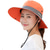 cheap Hiking Clothing Accessories-Women&#039;s Sun Hats Wide Brim Outdoor UV Protection Foldable Mesh Beach Fishing Hat with Ponytail Hole Hiking Hat Bucket Hat Boonie hat Summer Portable Breathable Patchwork Green Black Red Fuchsia