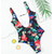 cheap One-piece swimsuits-Women&#039;s Swimwear One Piece Monokini Bathing Suits Normal Swimsuit Tummy Control Open Back Zipper Printing Floral Green Black Red Padded Strap Bathing Suits New Casual Vacation / Modern / Padded Bras