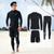 cheap Rash Guard Shirts &amp; Rash Guard Suits-Men&#039;s Rash Guard Rash guard Swimsuit UV Sun Protection UPF50+ Breathable Long Sleeve Diving Suit Swimsuit 3-Piece Swimming Diving Surfing Water Sports Autumn / Fall Spring Summer / Quick Dry
