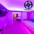 abordables Luces de tira de enchufe-Tira de luces led de luz negra uv 16.4ft 5m flexible 395-405nm 2835smd 8mm flexible dc12v para fiesta de baile en interiores iluminación de escenario pintura corporal