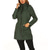 cheap Outdoor Jackets-Women&#039;s Hiking Raincoat Waterproof Hiking Jacket Rain Jacket Winter Outdoor Thermal Warm Waterproof Windproof Breathable Outerwear Coat Top Fishing Climbing Casual Black Navy Blue Dark Green Green