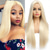 cheap Synthetic Trendy Wigs-Blonde Wigs for Women Synthetic Wig Natural Straight Middle Part Wig Light Golden Synthetic Hair Women's Cosplay Party Christmas Party Wigs