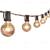 cheap Plug String Lights-Elegant Wedding Reception Party Outdoor String Lights 7.62M 25ft G40 Bulbs Outdoor Wedding Decoration Backyard Bistro Patio Balcony Home Decoration 7W Globe Light String 220-240V