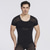 cheap Running Tops-Men&#039;s Crew Neck Body Shaper Yoga Top See Through Cross Back Solid Color White Black Nylon Mesh Yoga Fitness Gym Workout Weight Loss T shirt Top Short Sleeve Sport Activewear Quick Dry Breathable