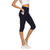 preiswerte Yoga Leggings &amp; Strumpfhosen-Damen Yogahose Seitentaschen Po-Lifting Bauchkontrolle Hohe Taille Pilates Fitnesstraining Laufen Strumpfhosen Capri Leggings Unterteile Druck Schwarz+Rosa+Grün Schwarz Weiß Spandex Herbst Winter