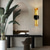 cheap Indoor Wall Lights-LED Wall Light Bedside Light Black and Gold Design Modern Luxury Style Flush Mount wall Lights Living Room Shops Cafes Iron Wall Light IP20 110-120V 220-240V