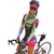 ieftine Îmbrăcăminte Triathlon-Pentru femei Manșon Lung Costum Trisuit Ciclism montan Ciclism stradal Iarnă Negru Verde Roz+verde Peteci Grafic Design Bicicletă Lycra Uscare rapidă Sport Peteci Grafic Benzi orizontale Îmbrăcăminte