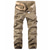 Χαμηλού Κόστους Στρατιωτικά παντελόνια-Ανδρικά Τακτικό Παντελόνια με τσέπες Παντελόνι εργασίας Πολλαπλή τσέπη Ισιο πόδι Συμπαγές Χρώμα Πλήρες μήκος 100% Βαμβάκι Βίντατζ Τακτικό Μαύρο Γκρίζο Μικροελαστικό