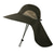 tanie Akcesoria do odzieży turystycznej-senwai sun kapelusz z szerokim rondem dla mężczyzn, ochrona przeciwsłoneczna upf 50+ kapelusz z klapką na szyję do wędkowania na wędrówki ciemnoszary