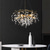 baratos Candeeiros de Lustre-led pendente de cristal lustre moderno luxo 67 cm metal pintado acabamentos 110-120v 220-240v