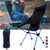 cheap Camping Furniture-Camping Chair High Back with Headrest Ultra Light (UL) Foldable Breathable Compact Mesh 7075 Aluminium Alloy for 1 person Fishing Hiking Camping Autumn / Fall Spring Blue Red Orange Dark Blue