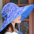 economico Accessori abbigliamento-Cappello da sole Cappello da escursione Estate Esterno Protezione solare Traspirante Cappello Colore blu Cachi / blu fantasia Colore blu / blu e fiori bianchi per