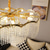baratos Candelabros de Cristal-led pendente de luz de cristal lustre de 60 cm lanterna desgin aço inoxidável galvanizado moderno 110-120v 220-240v