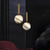 abordables Luces de isla-Luz colgante led diseño de planeta luz de noche moderno diseño de globo dorado 15 cm metal galvanizado 110-120v 220-240v